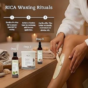 Rica Full Leg Wax (Premium Rica Wax for Smooth & Nourished Skin)